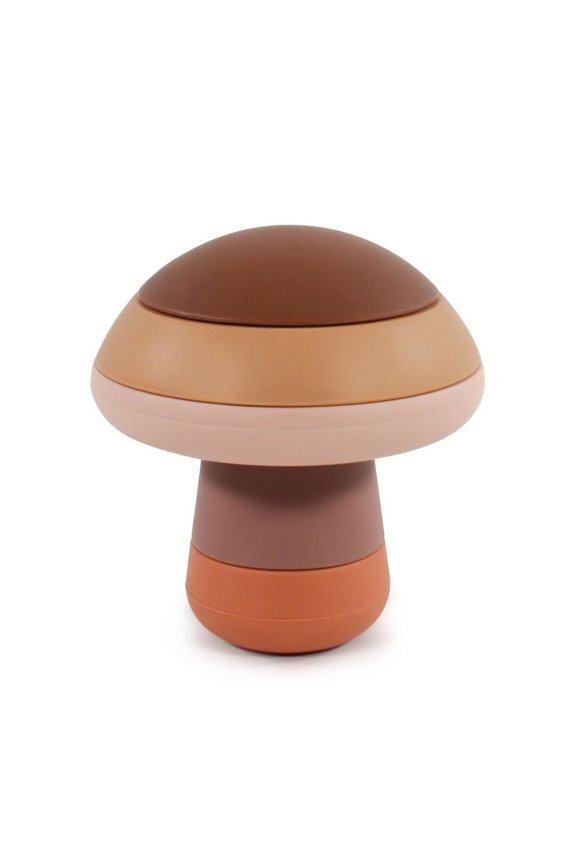 Silicone Stacking Toy, Mushroom, One Size