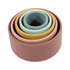Hudson Baby Silicone Toy Stacking Cups, Multicolor, One Size