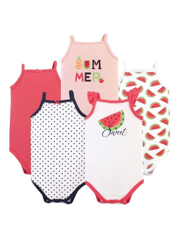Sleeveless Bodysuits, 5-Pack, Preemie-24 Months