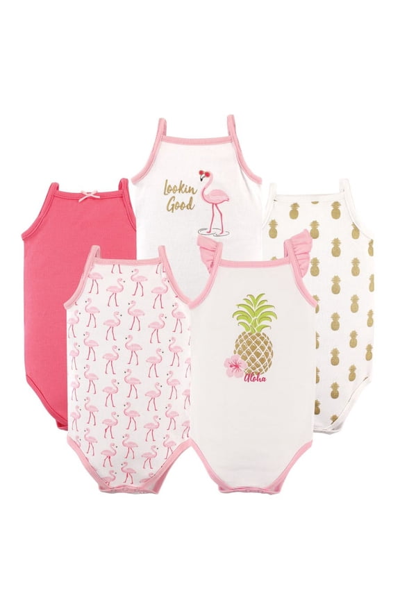 Sleeveless Bodysuits, 5-Pack, Preemie-24 Months