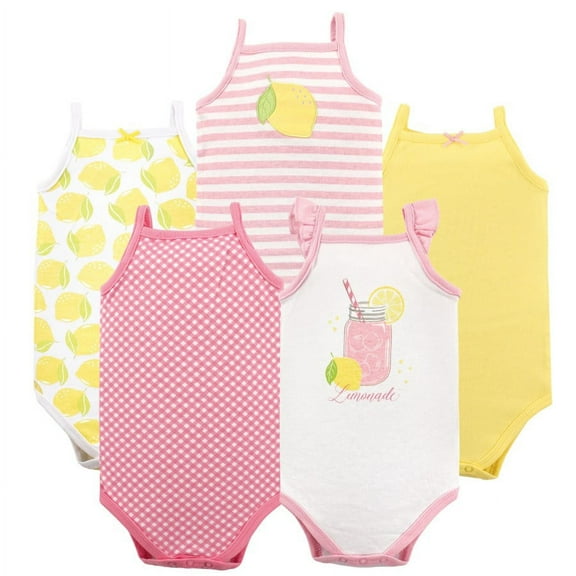 Hudson Baby Sleeveless Bodysuits, 5-Pack, Preemie-24 Months