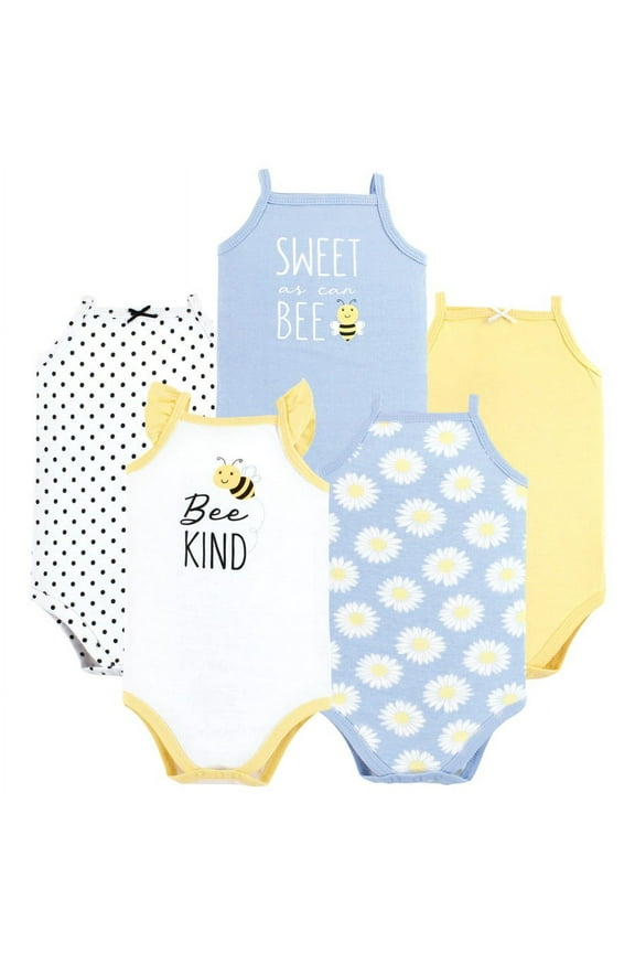 Sleeveless Bodysuits, 5-Pack, Preemie-24 Months