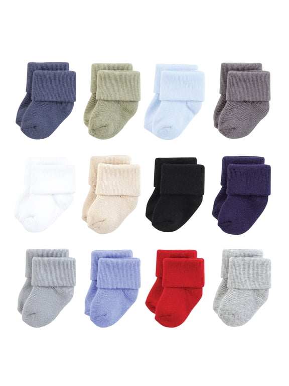 Terry Socks, 12 Pack, 0-12 Months