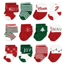 Hudson Baby Cotton Rich Baby Terry Socks 24-Pack, Bows, 6-12
