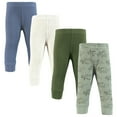 thumbnail image 1 of Hudson Baby Thermal Tapered Ankle Pants 4pk, Sage Dinosaur, 6-9 Months, 1 of 6
