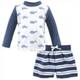 thumbnail image 1 of Hudson Baby Toddler Boy Swim Rashguard Set, Blue Whale, 2 Toddler, 1 of 4