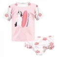 thumbnail image 1 of Hudson Baby Toddler Girl Swim Rashguard Set, Surf Unicorn, 5 Toddler, 1 of 4