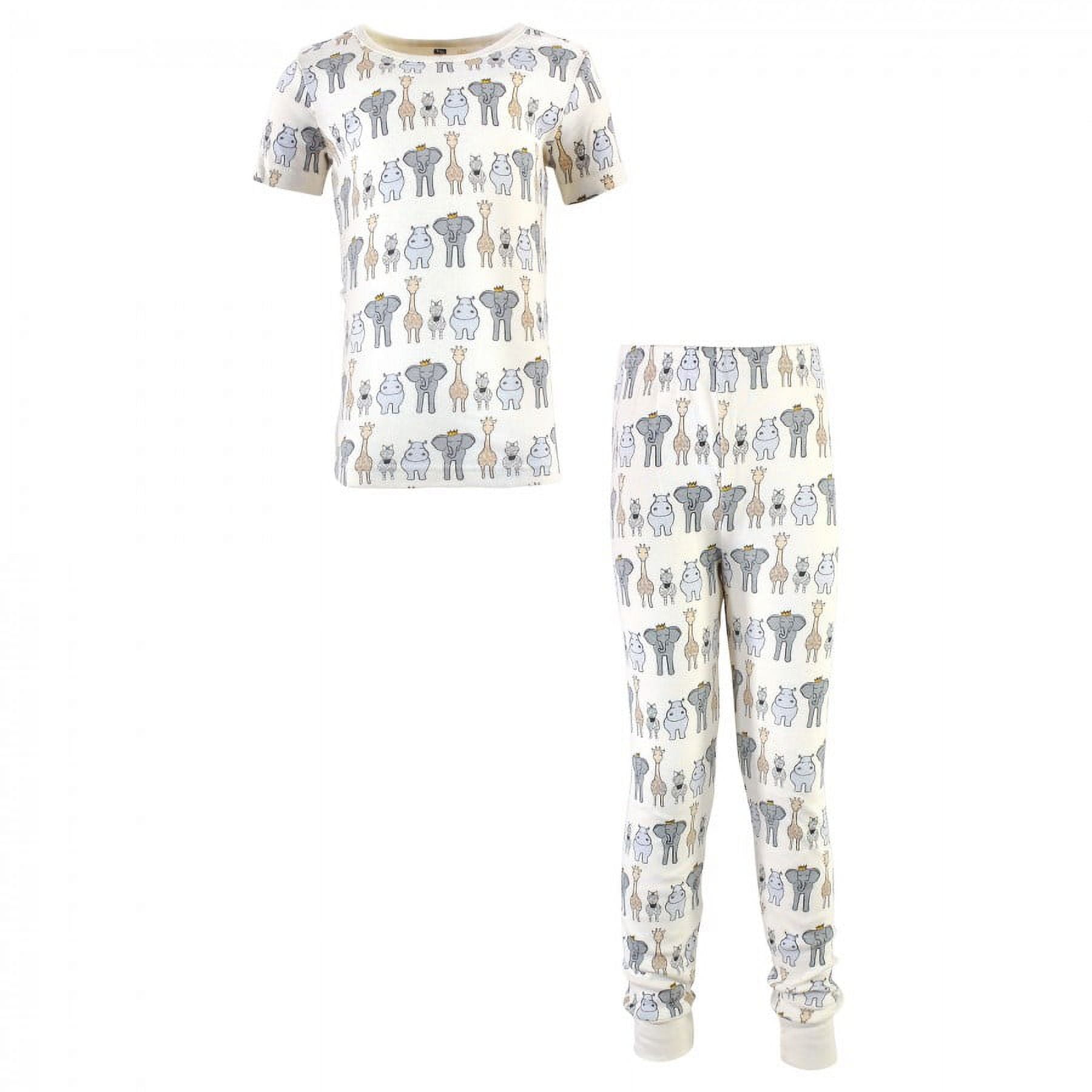 Hudson Baby Toddler and Kids Boy Cotton Pajama Set, Royal Safari, 2 Toddler