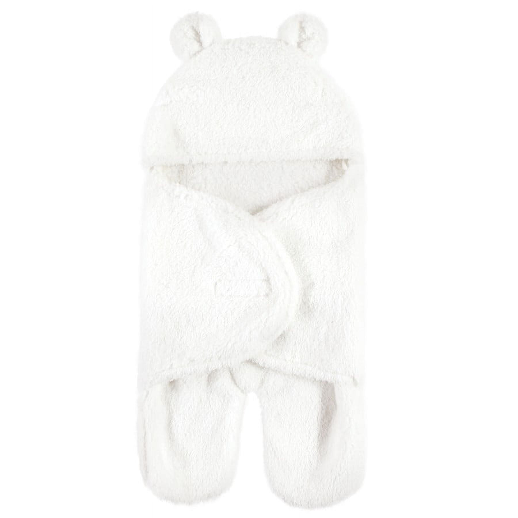 Hudson Baby Unisex Baby Animal Faux Shearling Baby Outdoor Stroller Sack Wrap, Cream, One Size