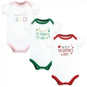 Hudson Baby Infant Girl Cotton Bodysuits, Be Mine Valentine, 9-12 Months