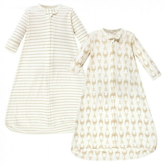 Hudson Baby Unisex Baby Cotton Long-Sleeve Wearable Sleeping Bag, Sack, Blanket, Neutral Giraffe, 18-24 Months