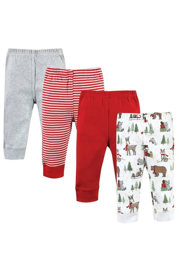 Unisex Baby Cotton Pants, Christmas Forest, 2 Toddler