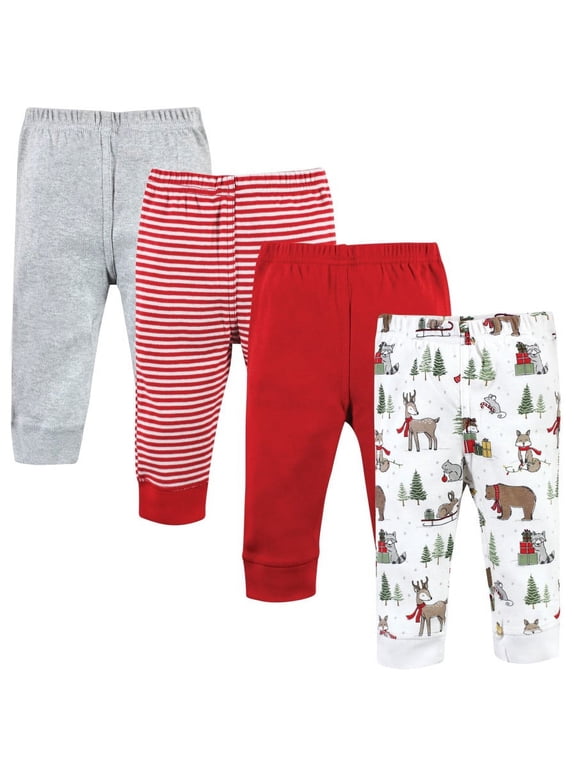 Unisex Baby Cotton Pants, Christmas Forest, 3 Toddler
