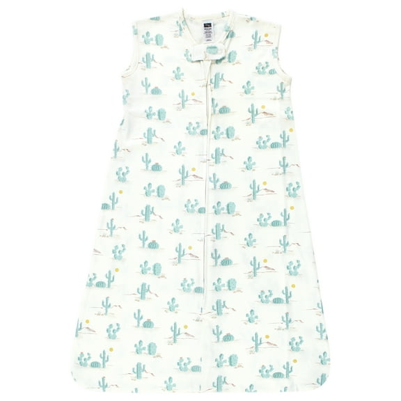 Hudson Baby Unisex Baby Cotton Sleeveless Wearable Sleeping Bag, Sack, Blanket, Desert Cactus, 6-12 Months