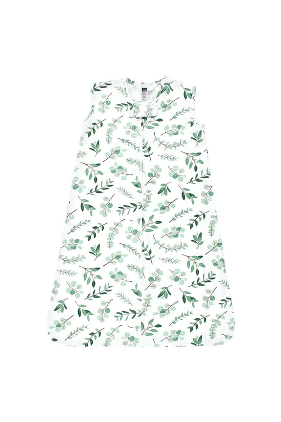 Unisex Baby Cotton Sleeveless Wearable Sleeping Bag, Sack, Blanket, Eucalyptus, 0-6 Months