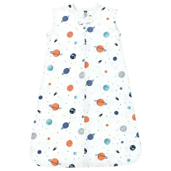 Hudson Baby Unisex Baby Cotton Sleeveless Wearable Sleeping Bag, Sack, Blanket, Space, 18-24 Months