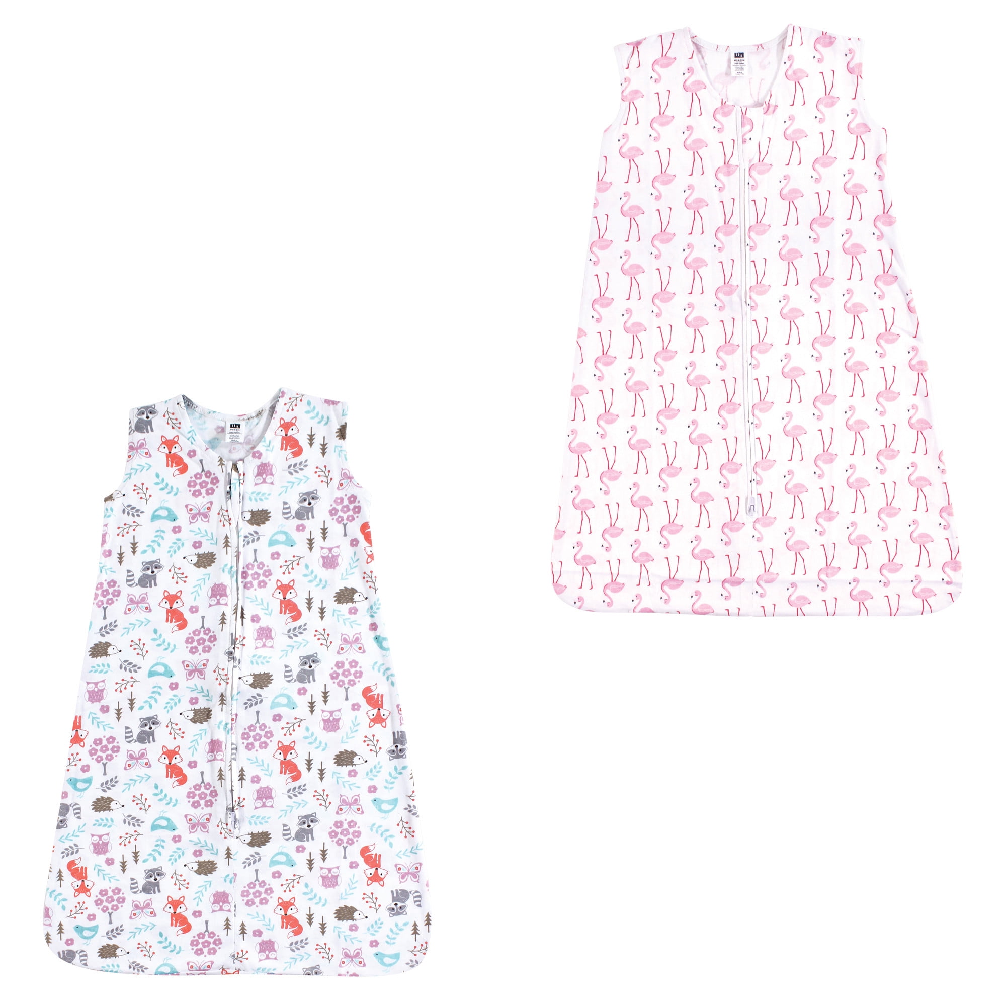 Hudson Baby Mink Sherpa Sleep Sack - Wearable Blanket For Infants 6-12 Months, Pink Floral - View #7