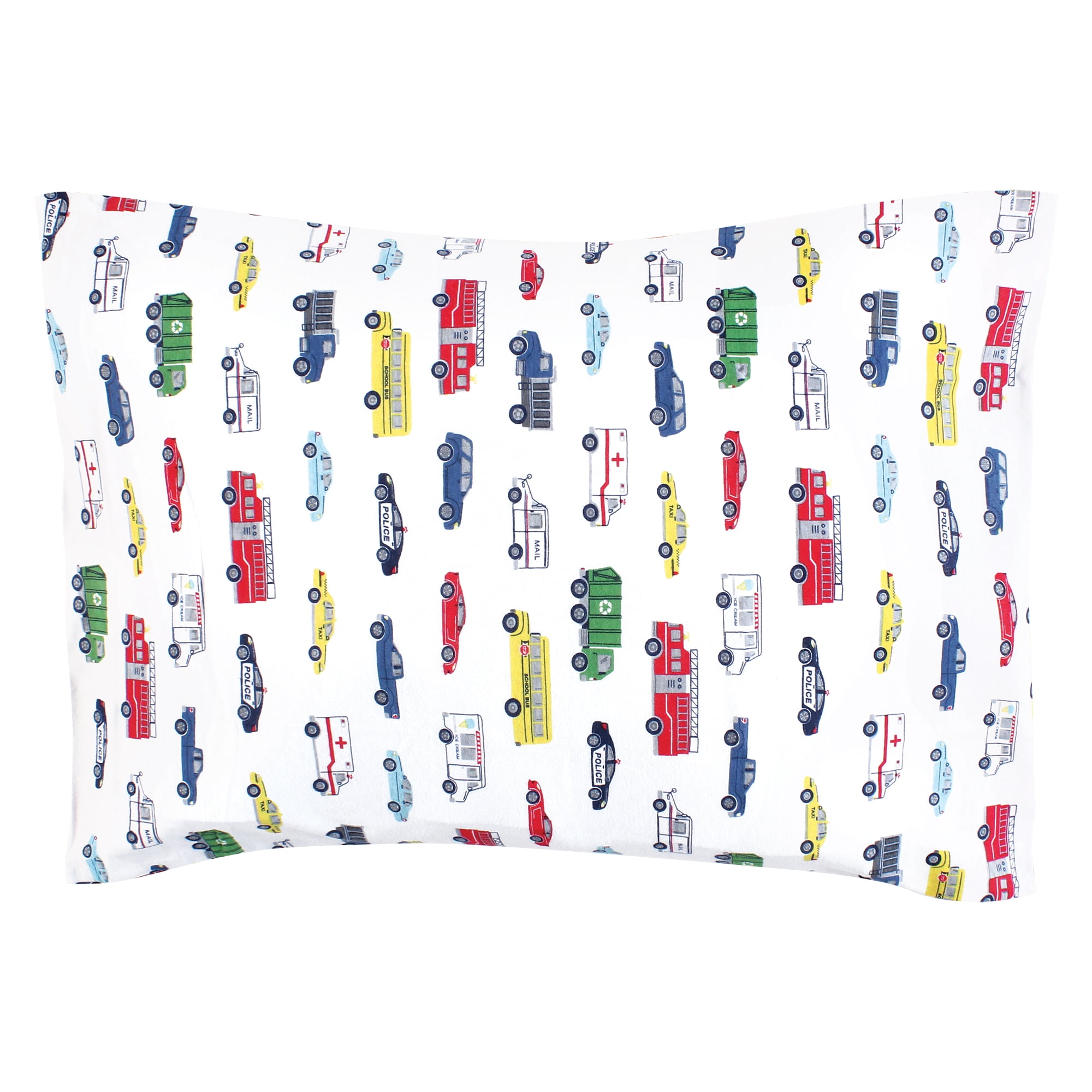 Hudson Baby Unisex Baby Cotton Toddler Pillow Case, Going Places, One