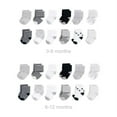 thumbnail image 1 of Hudson Baby Unisex Baby Grow with Me Cotton Terry Socks, Gray Black Stars, 0-6 and 6-12 Months, 1 of 1