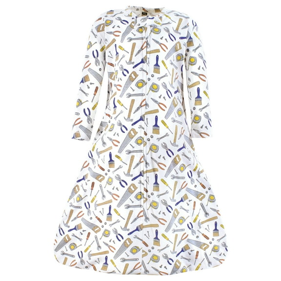 Hudson Baby Unisex Baby Long Sleeve Cotton Jersey Sleeping Bag, Construction Work, 18-24 Months