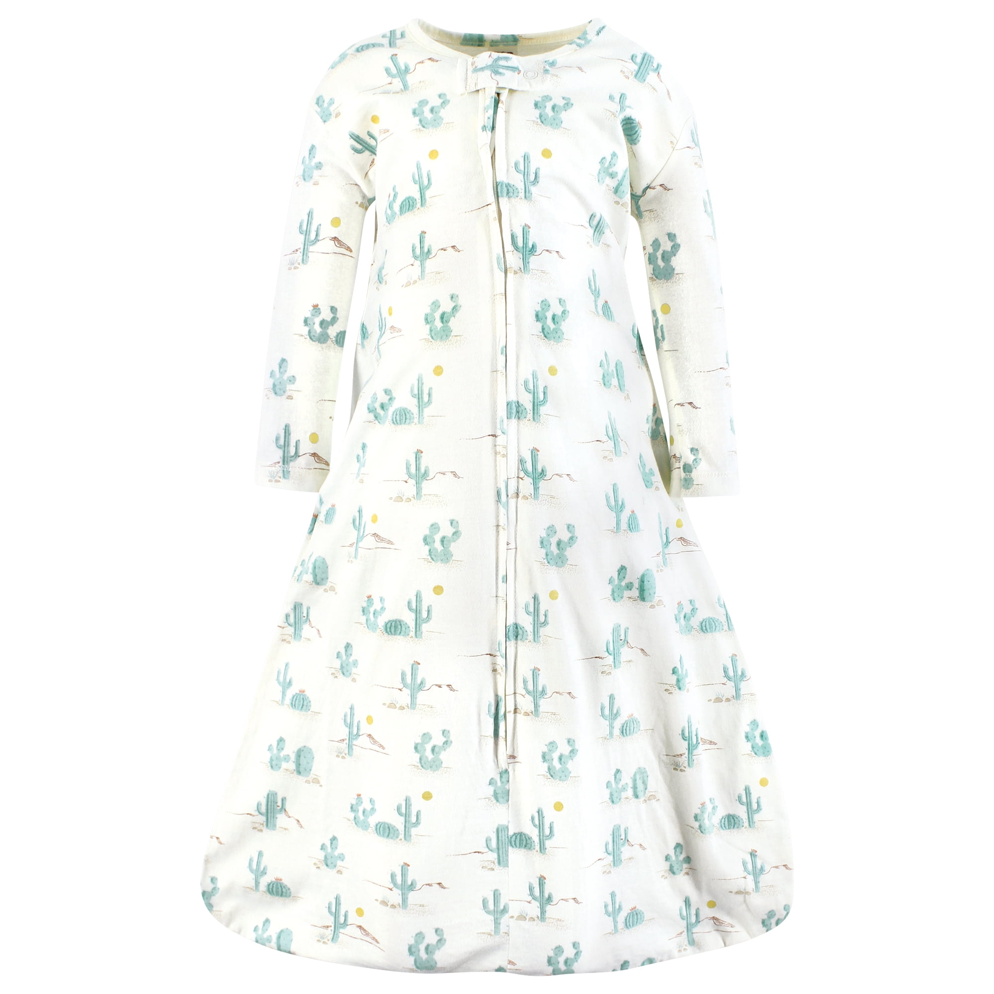 Hudson Baby Unisex Baby Long Sleeve Cotton Jersey Sleeping Bag, Desert Cactus, 12-18 Months