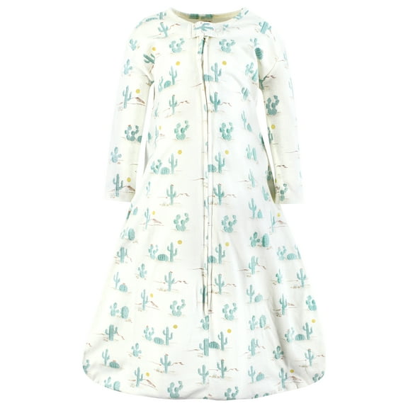 Hudson Baby Unisex Baby Long Sleeve Cotton Jersey Sleeping Bag, Desert Cactus, 12-18 Months
