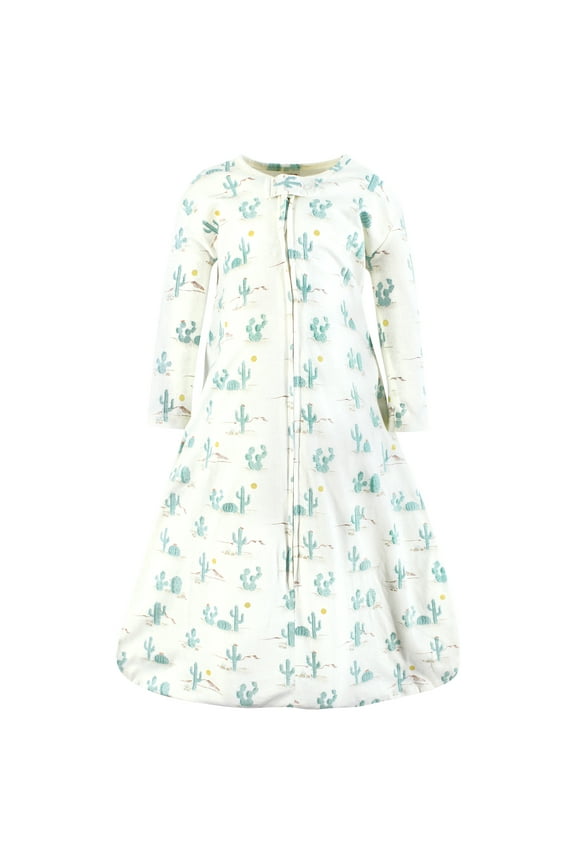 Unisex Baby Long Sleeve Cotton Jersey Sleeping Bag, Desert Cactus, 12-18 Months
