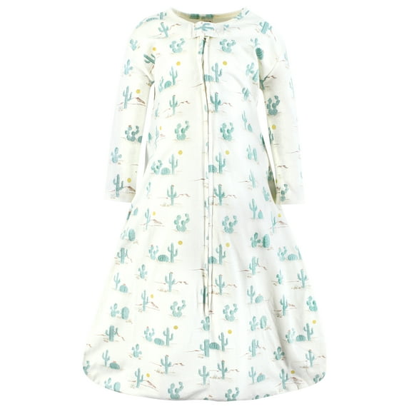Hudson Baby Unisex Baby Long Sleeve Cotton Jersey Sleeping Bag, Desert Cactus, 18-24 Months