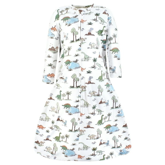 Hudson Baby Unisex Baby Long Sleeve Cotton Jersey Sleeping Bag, Dinosaur Adventures, 0-6 Months