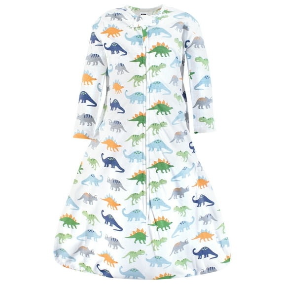 Hudson Baby Unisex Baby Long Sleeve Cotton Jersey Sleeping Bag, Dinosaurs, 12-18 Months