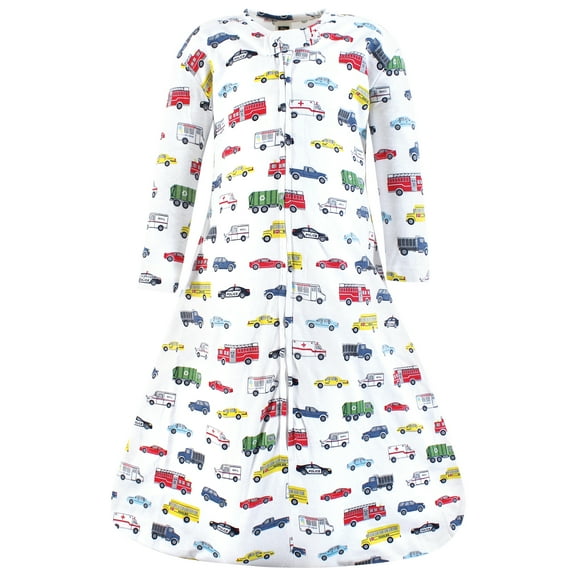 Hudson Baby Unisex Baby Long Sleeve Cotton Jersey Sleeping Bag, Going Places, 6-12 Months