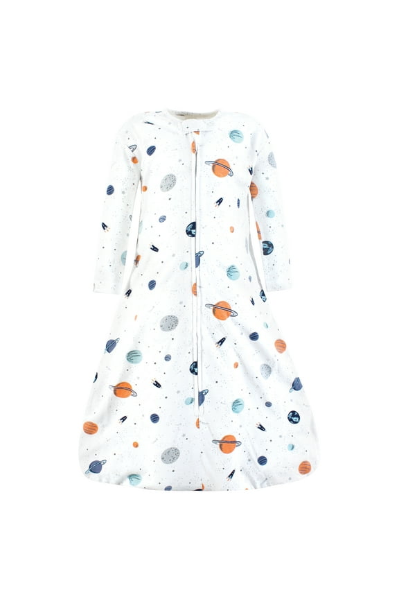 Unisex Baby Long Sleeve Cotton Jersey Sleeping Bag, Space, 12-18 Months