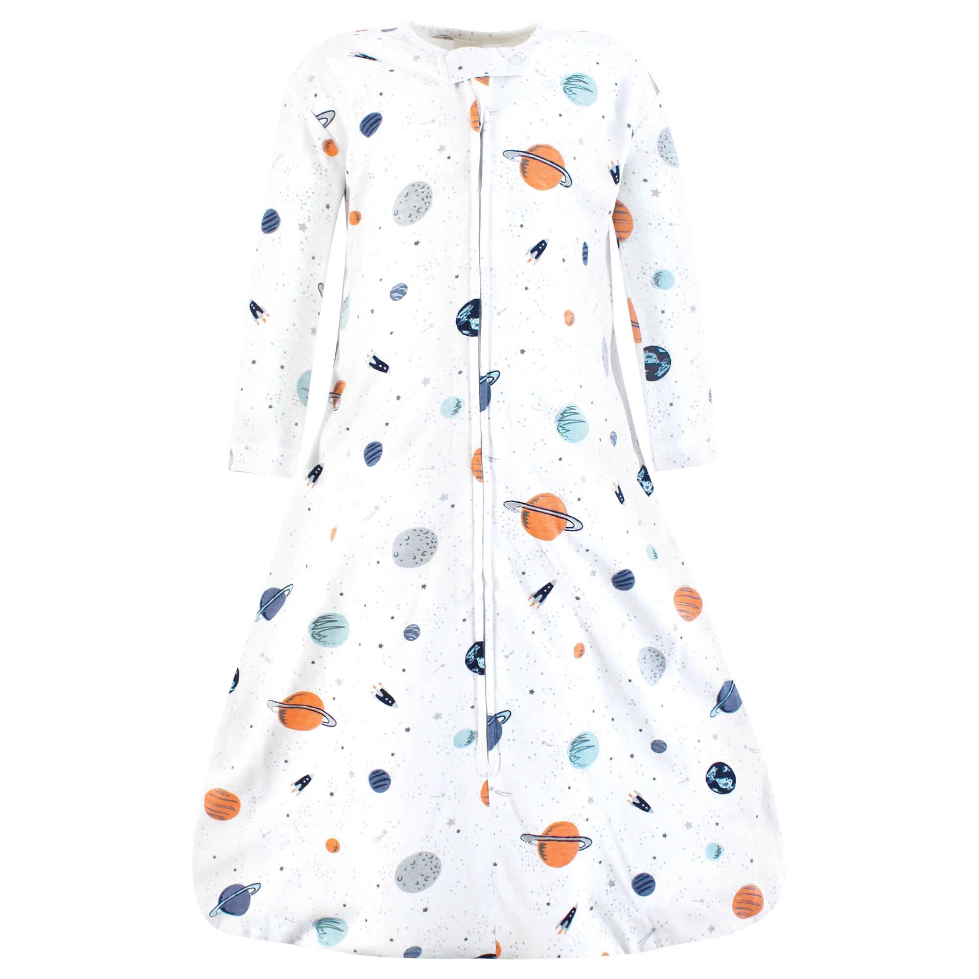 Hudson Baby Unisex Baby Long Sleeve Cotton Jersey Sleeping Bag, Space, 18-24 Months