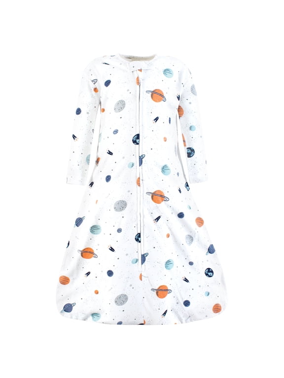 Unisex Baby Long Sleeve Cotton Jersey Sleeping Bag, Space, 6-12 Months