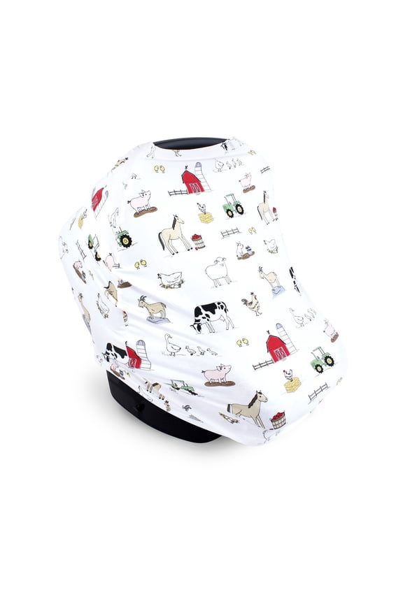 Unisex Baby Multi-use Car Seat Canopy, Farm, One Size