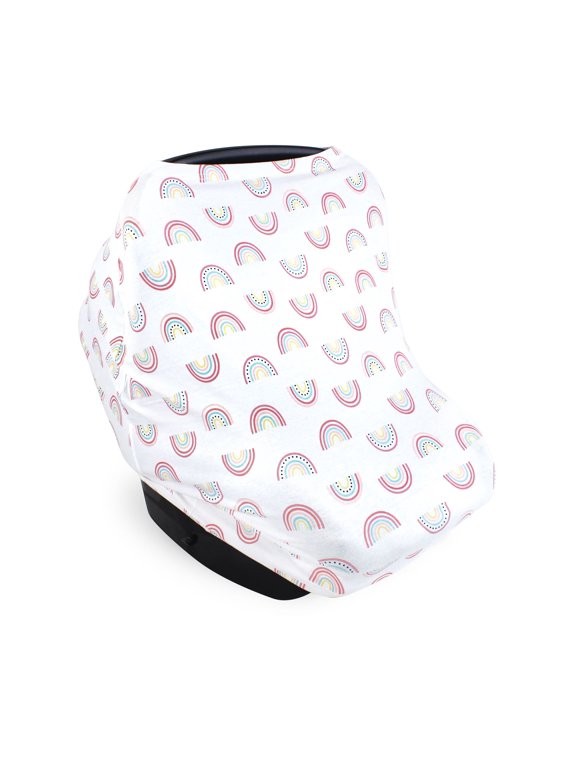 Unisex Baby Multi-use Car Seat Canopy, Modern Rainbow, One Size