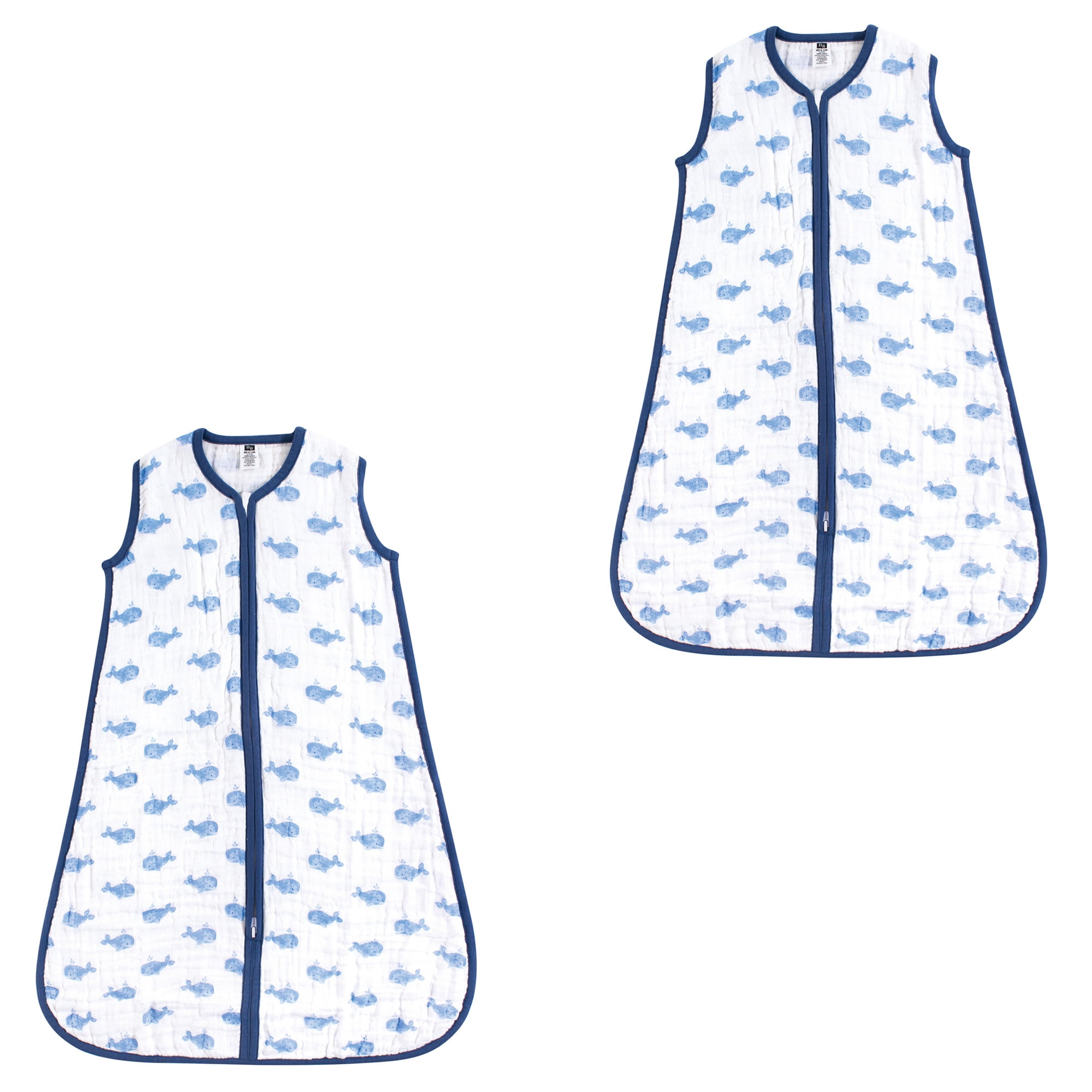 Hudson Baby Cotton Long-Sleeve Wearable Sleeping Bag, Sack