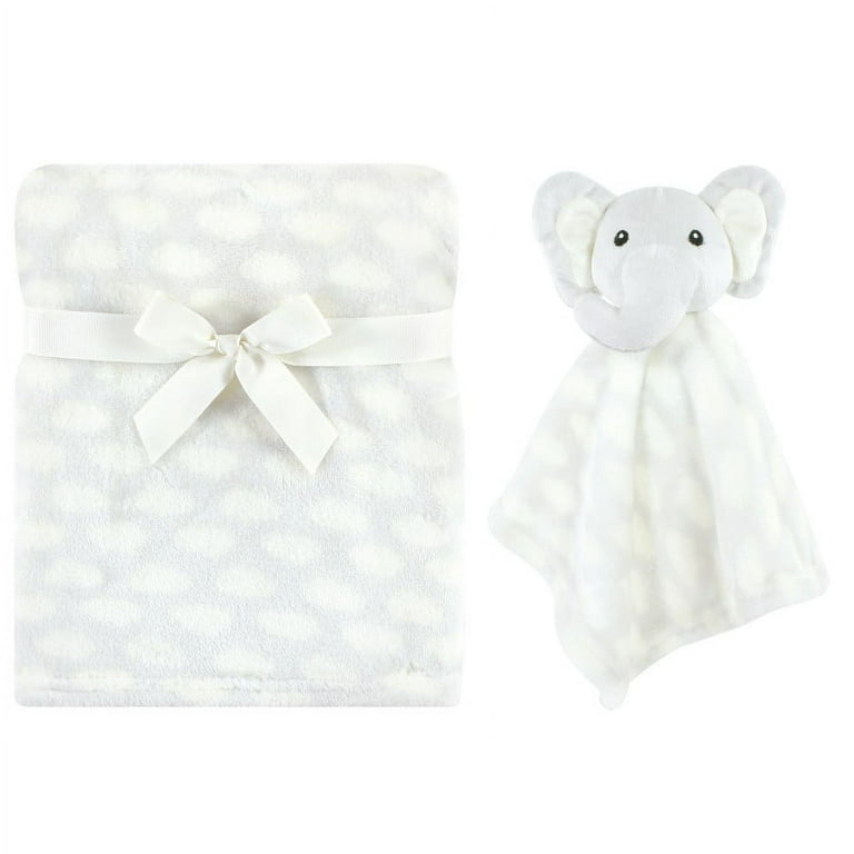 Hudson Baby Unisex Baby Plush Blanket with Security Blanket