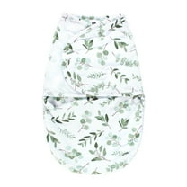 Hudson Baby Unisex Baby Plush Faux Fur Swaddle Wrap, Eucalyptus, 0-3 Months