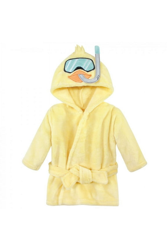 Unisex Baby Plush Pool and Beach Robe Cover-ups, Scuba Duck, 18-24 Months