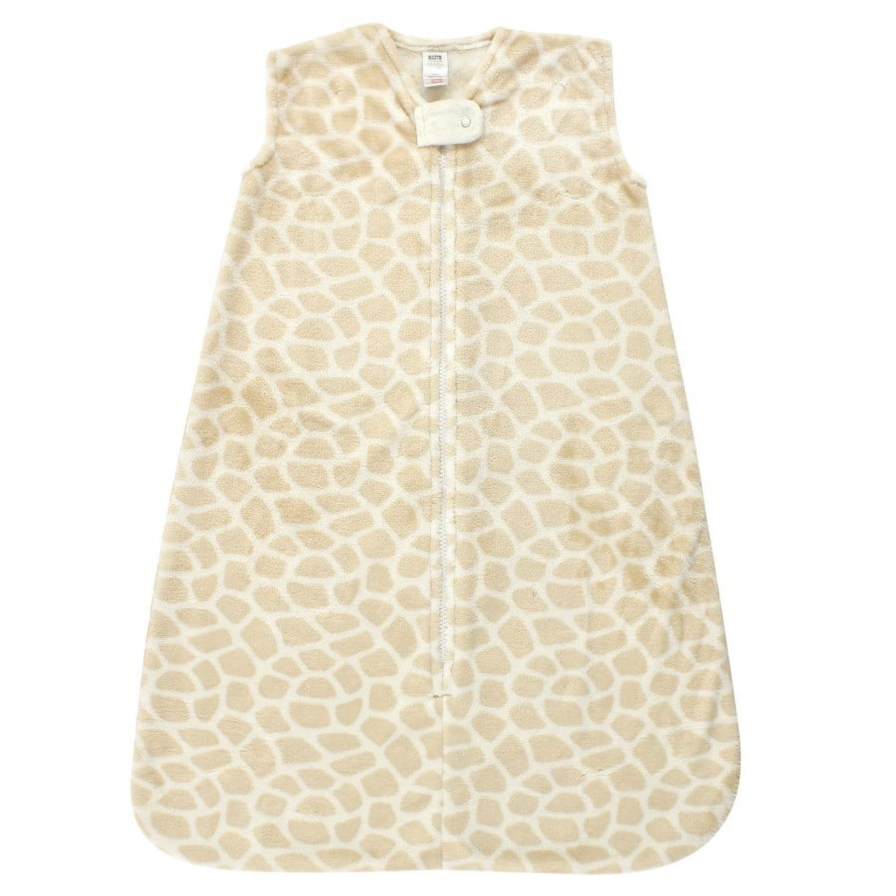 Hudson Baby Unisex Baby Plush Sleeveless Sleeping Bag, Sack, Blanket, Giraffe, 6-12 Months