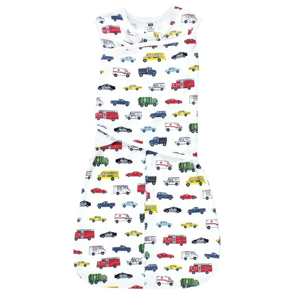 Hudson Baby Unisex Convertible Swaddle Sleep Sack, Going Places, 0-3 Months