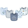 thumbnail image 1 of Hudson Baby Unisex Cotton Bibs, Pastel Dino, One Size, 1 of 2