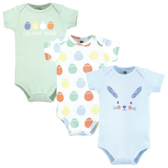 Hudson Baby Unisex Cotton Bodysuits, Egg Hunt, Newborn