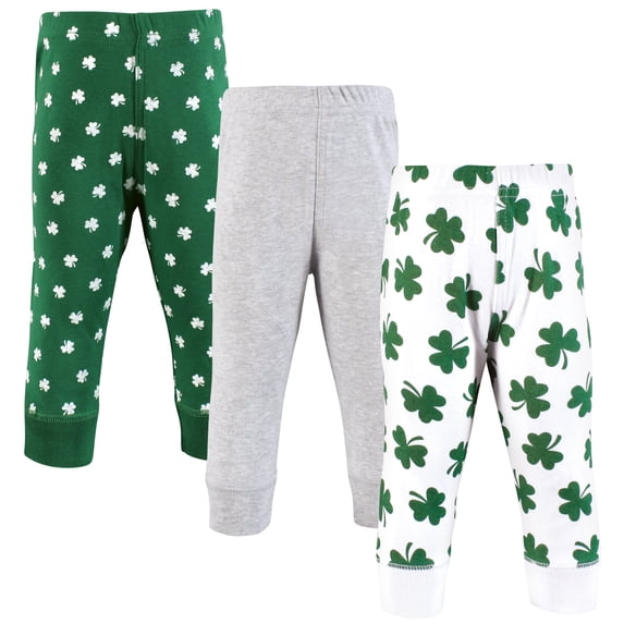 Hudson Baby Unisex Cotton Pants and Leggings, Lucky Charm, 2T