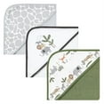 thumbnail image 1 of Hudson Baby Unisex Cotton Rich Hooded Towels, Safari Life, One Size, 1 of 5