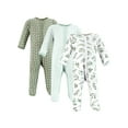 Hudson Baby Long Sleeve Sleep and Play, 3Pack, Newborn9 Months
