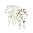 Hudson Baby Long Sleeve Sleep and Play, 3Pack, Newborn9 Months