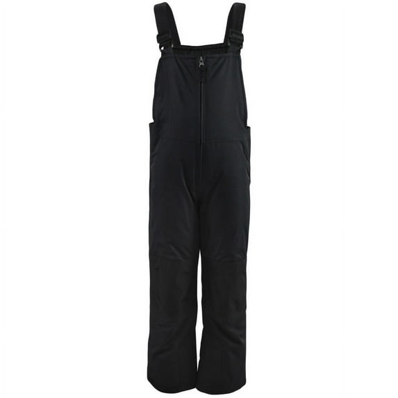 Hudson Baby Unisex Snow Bib Overalls, Black, 4 Toddler