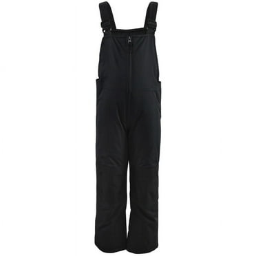 Hudson Baby Unisex Snow Bib Overalls, Black, X-Small